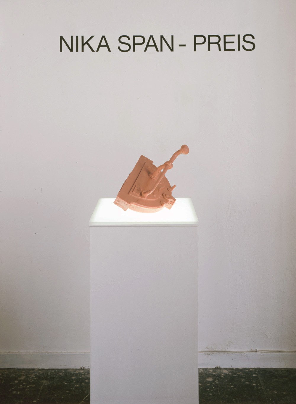 Art, artwork. An art prize entitled "Nika Span - Prize" by Nika Span / Nika Špan. Material: synthetic resin. Size: Approx 40 x 35 x 30 cm. Exhibition: Annual Exhibition 1997, Kunstakademie Duesseldorf, Germany.